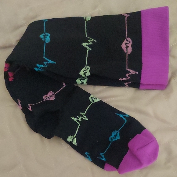 Vibrant Multicolor Compression Knee-High Socks Set - Picture 3 of 6